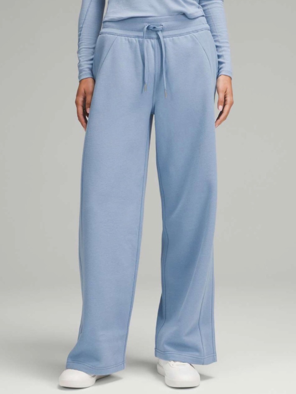 Lululemon Scuba Mid-Rise Wide-Leg Pant XS - Short (26.5 inseam) Blue Willow
